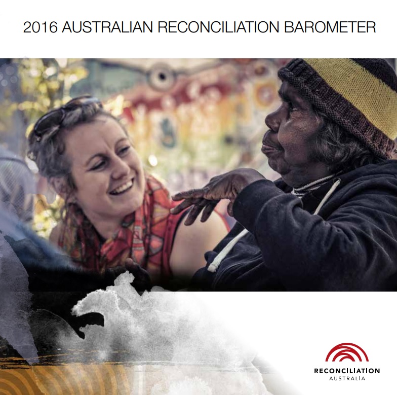 Cover of 2016 Australian Reconciliation Barometer.