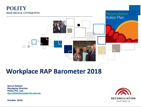 Cover of 2018 Workplace RAP baromter report.
