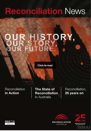 Cover of Reconciliation News Magazine April 2014.