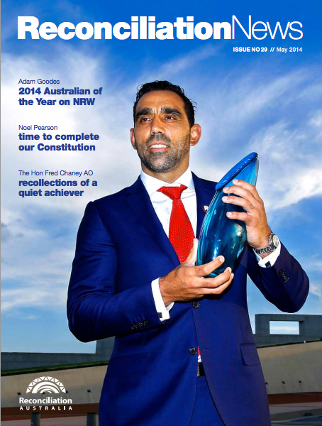 Cover of Reconciliation News Magazine May 2014.