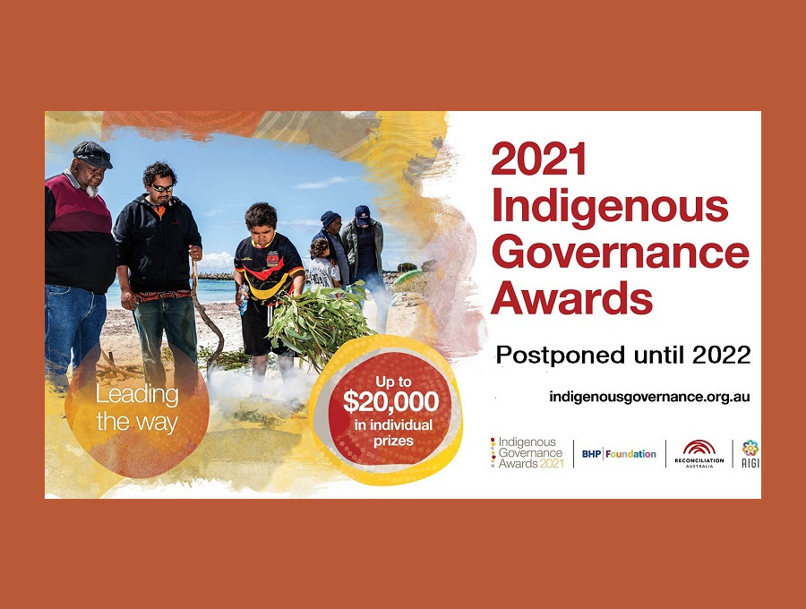 2021 Indigenous Governance Awards postponed until 2022.