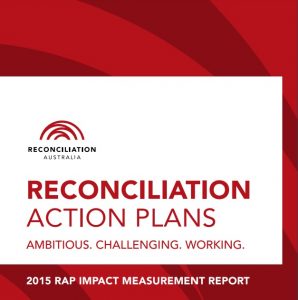 Cover of 2015 RAP impact report.