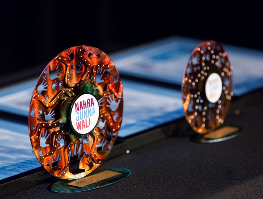 Narragunnawali Awards 2019 finalist trophies.