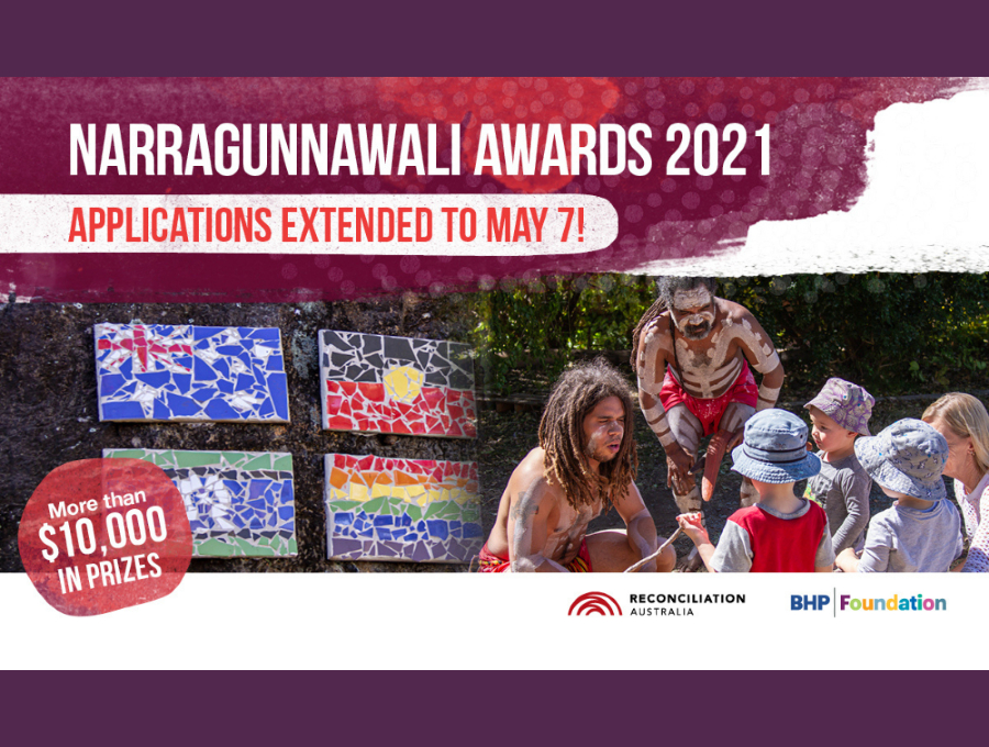 Narragunnawali Awards 2021 applications extended graphic.