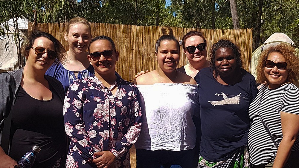 A group of Reconciliation Australia staff and partners at the Garma Festival in 2019