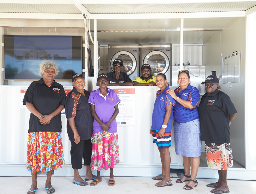 Image of Barunga laundry staff.