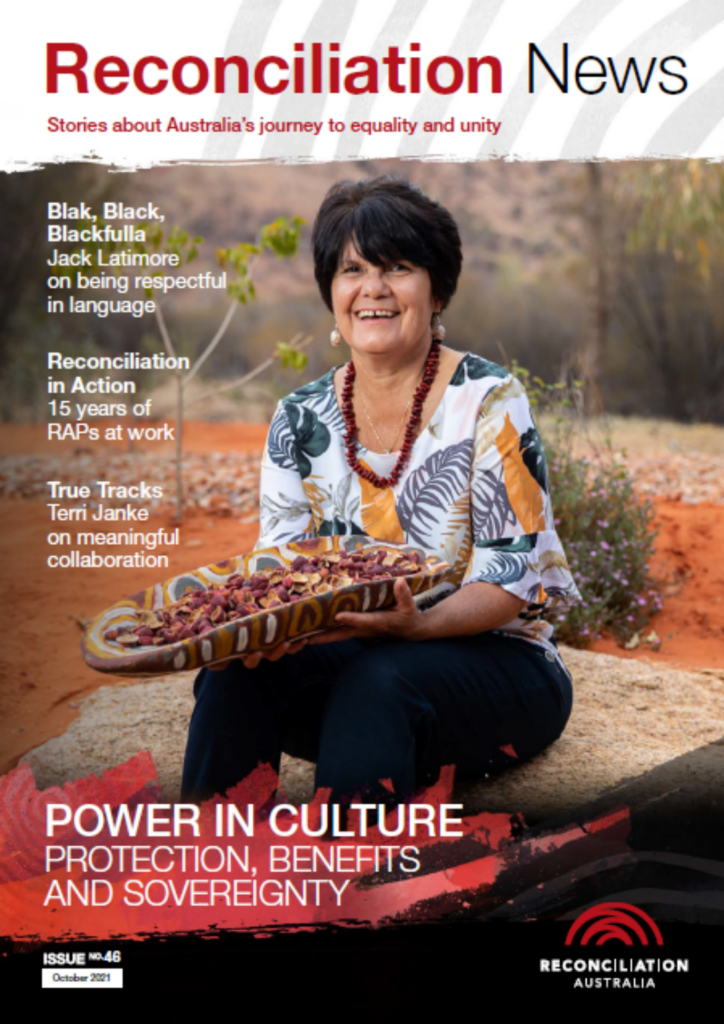 Cover of issue 46 of Reconciliation News - October 2021.