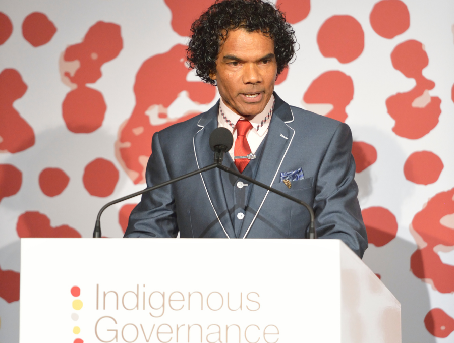 Sean Choolburra speaking at 2014 IGA's