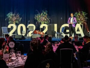 Host Dan Bourchier at the 2022 Indigenous Governance Awards