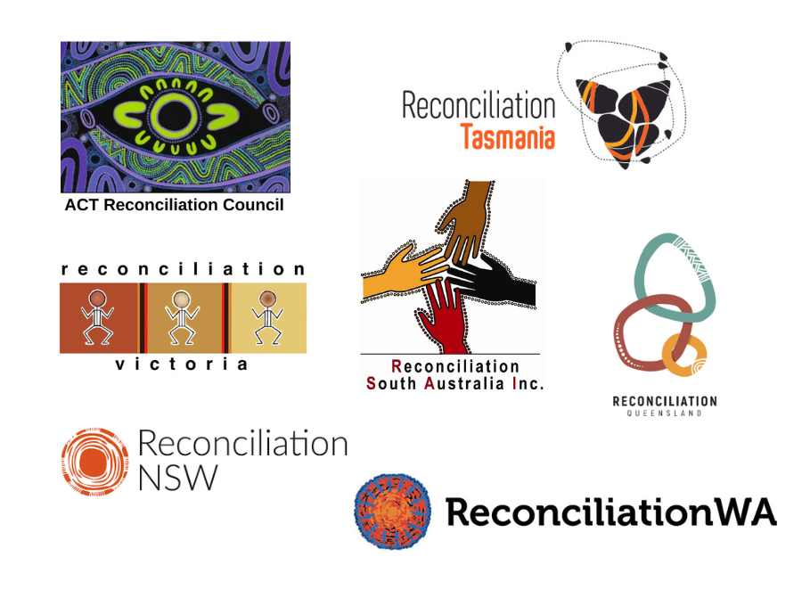 Logos of the Australian Reconciliation Network.