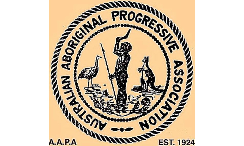 The logo for the Australian Aboriginal Progressive Association. Photo: Supplied by John Maynard
