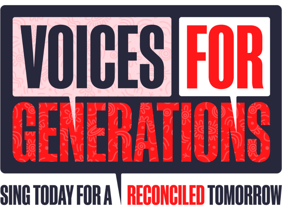 Image of NRW Voices for Generations choirs logo.