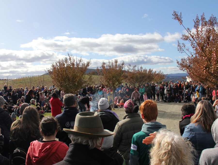 Crowd at ACT Reconciliation Day at the National Arboretum.