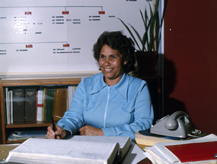 Dr Lowitja O'Donoghue Dept of Aboriginal Affairs Adelaide office 1980.