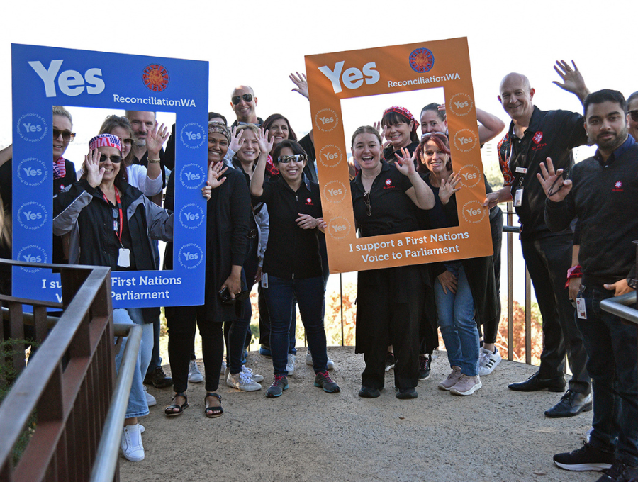 Attendees at Reconciliation WA's annual Walk for Reconciliation event.