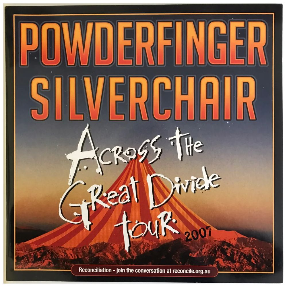Powderfinger and Silverchair's Across the Great Divide tour album cover.